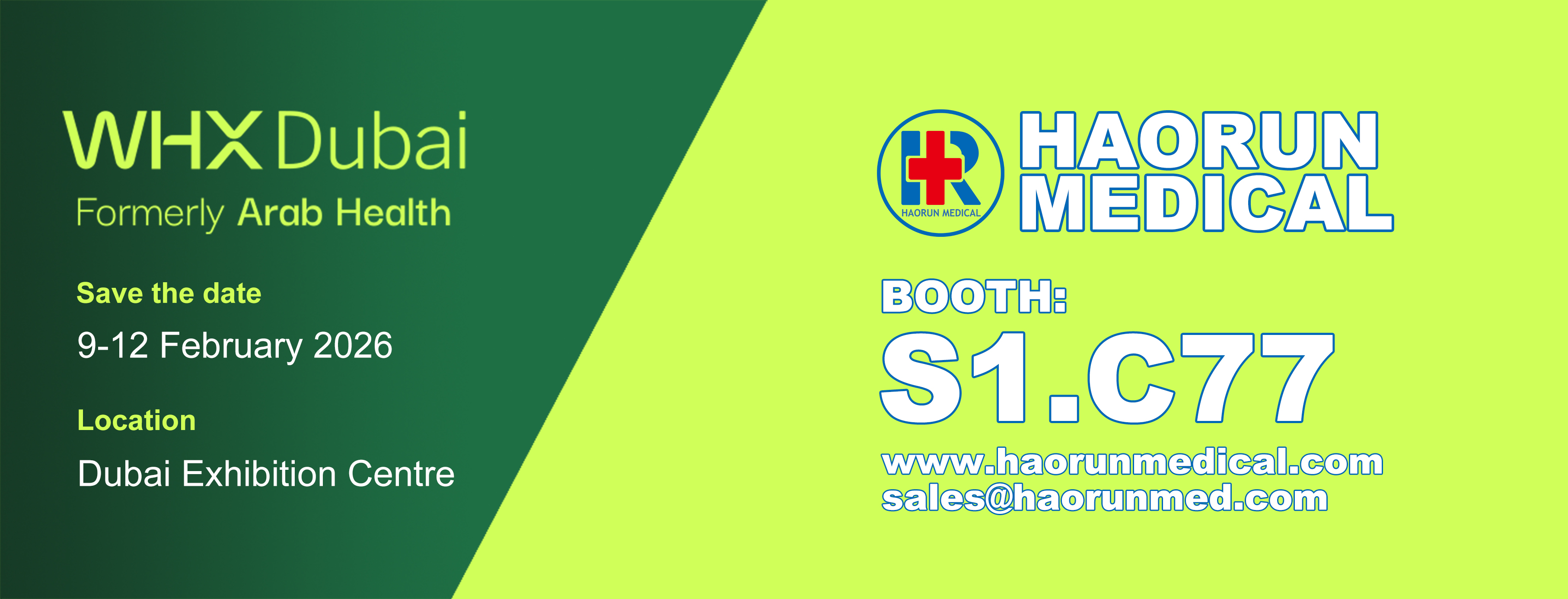 Zapraszamy do odwiedzenia Haorun na targach WHX Dubai 2026